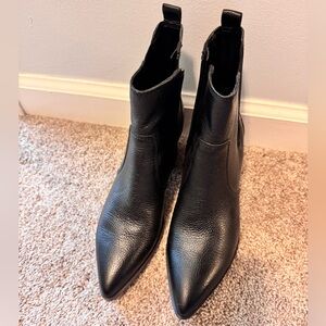 Franco Sarto Black Ankle Boots